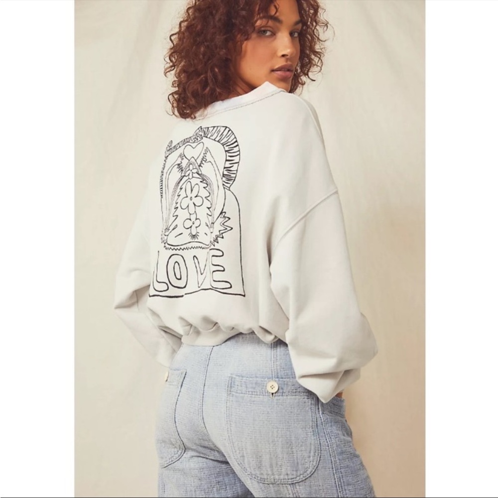 FREE PEOPLE Feel the love Pullover NWT